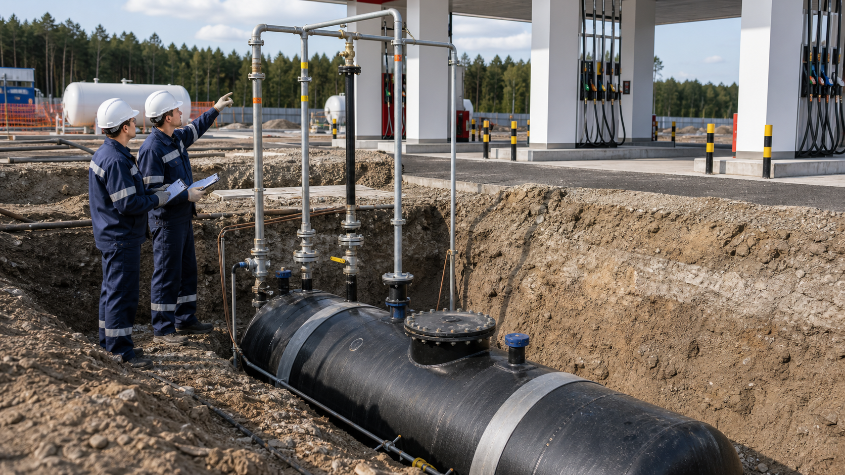 Проверка дыхательной линии и газоуравнивания РГС на АЗС